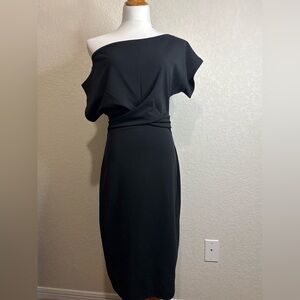 Gibson and Latimer size small Elegant Black Off-Shoulder Dress